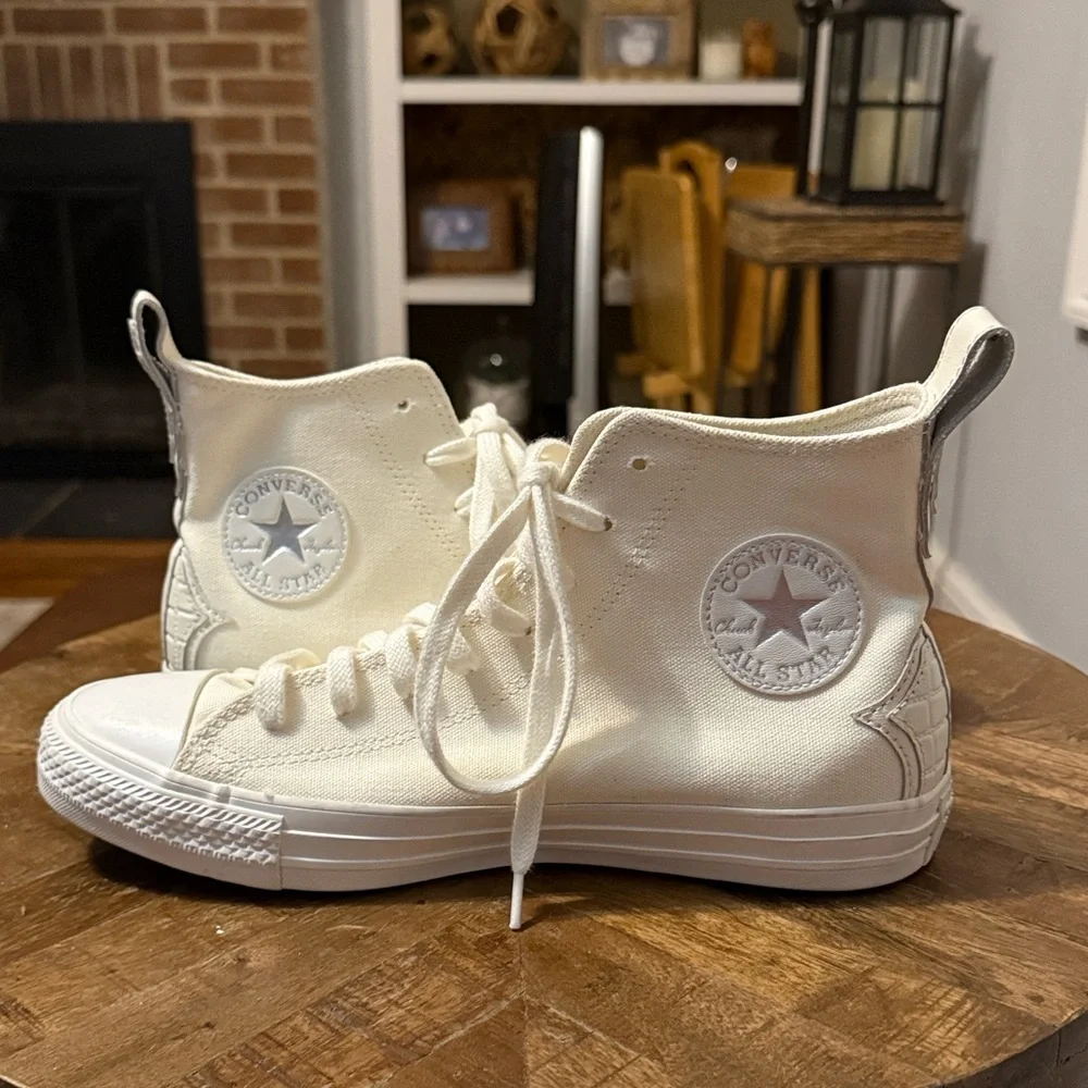 Chuck Taylor All Star High Top Western Embroidery Sneakers 9 NWOB - Picture 8 of 13